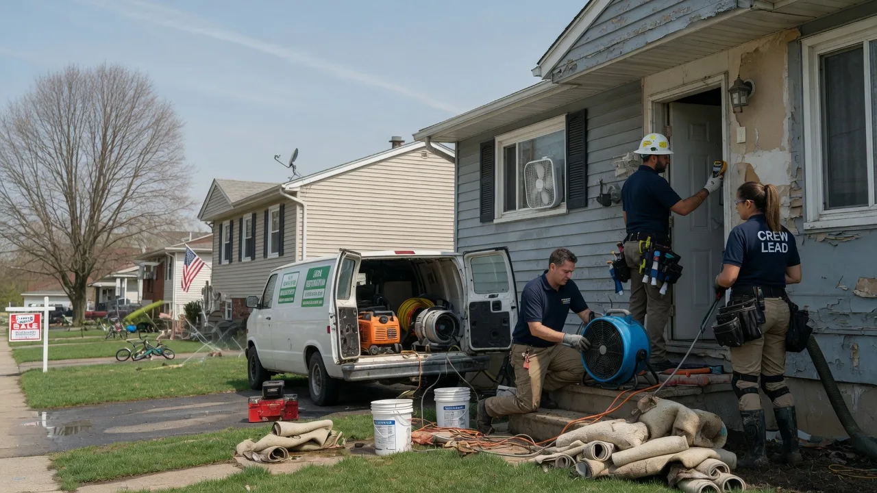 Flood Cleanup in Pleasant Lake, MI near me